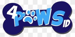 4paws Id Pet Identity Tag Logo Clipart
