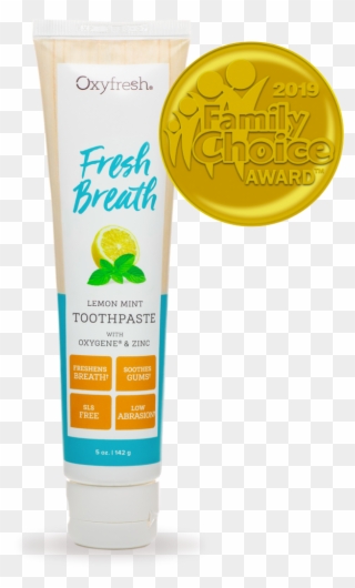 Maximum Fresh Breath Lemon Mint Toothpaste - Toothpaste Clipart