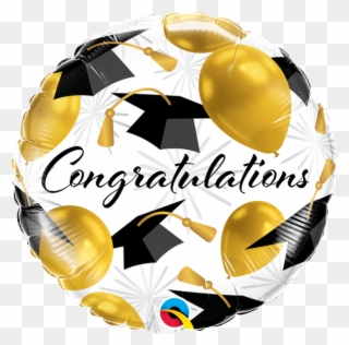 Congratulations Gold Balloons - Qualatex 82283 Clipart