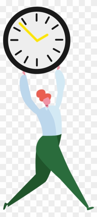 Finish Faster, Feel Happier - Clock Symbol For Time Clipart