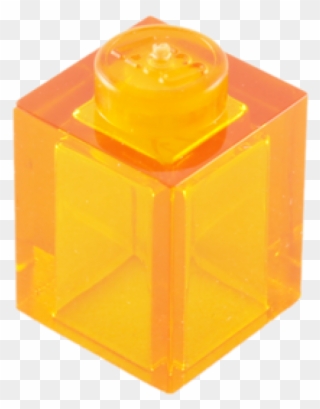 Legos Transparent Block - Transparent Orange Lego Brick Clipart