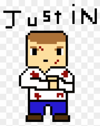 Justin - Dibujos De John Cena Pixelado Clipart