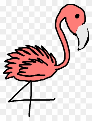 Flamingo - Drawing Copy - Greater Flamingo Clipart