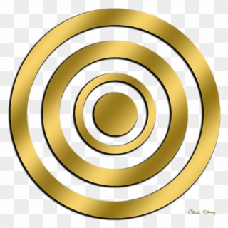 Cerchio Doodle Disegno Clip Art Clear Circles Clip - Gold Circles - Png Download
