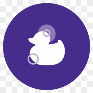 Johnson's® Baby Bedtime Routine Warm Bath Duck Icon - Duck Clipart