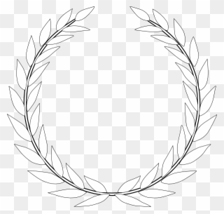 Laurel Leaf Crown Logo 5 By Matthew - Vexilloid Of The Roman Empire Clipart