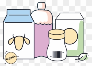 Illustration Of Different Packaged Goods Clipart