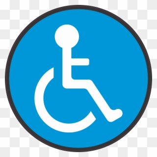 Handicap Floor Mark - Disability Clipart