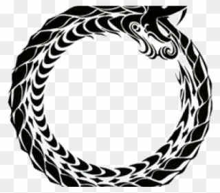 Ouroboros Png - Dragon In A Circle Clipart