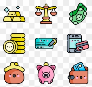 Banking - Printing Icons Clipart