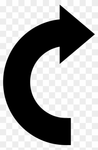 Curve Arrow Free Icon - Circle Clipart