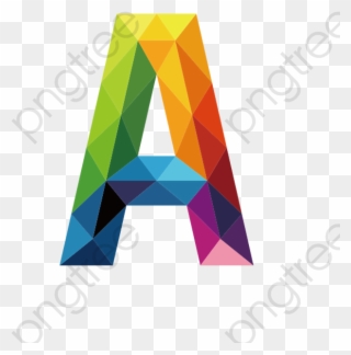 Colorful Letters A - Colourful Letter A Png Clipart