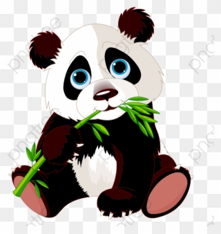Panda Clipart Transparent - Cartoon Panda Bear - Png Download