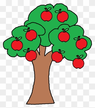 Apples On A Tree Clipart - Png Download