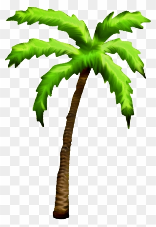 Palm Tree Art Tropical Palm Trees Clip Art Go Back - Palm Tree 8 Bit - Png Download