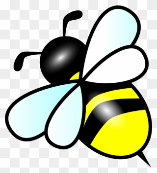 Small Bee Clip Art - Bee Clipart - Png Download