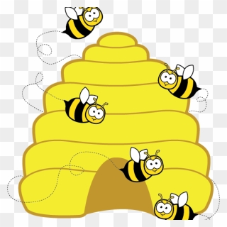 Hive Clip Art Home Free Clipart Bee Clipart Beehive - Bee Hive Clip Art - Png Download