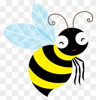 Bee Clipart Positive - Transparent Background Bumble Bee Clipart - Png Download