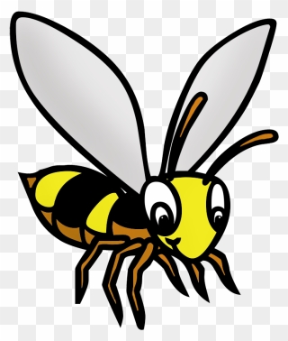 Bee Drawing In Color - Bee Cliparts Black And White - Png Download