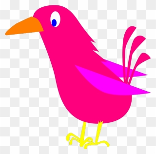 Pink Bird Clipart - Png Download