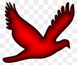 Transparent Flying Bird Clipart - Flying Red Bird Clipart - Png Download