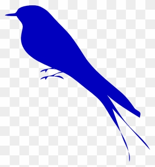 Vector Blue Bird Clipart - Png Download