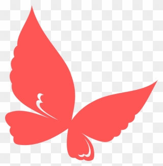 Red Butterfly Clipart - Png Download