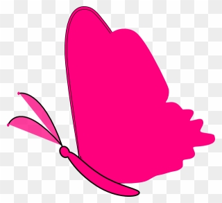 Heart And Butterfly Clipart Graphic Stock Butterfly - Clipart Butterfly Pink - Png Download