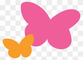 2020 Butterflies Pink And Orange - Girl Scout Cookie Butterflies Clipart