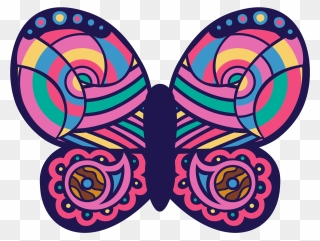 2020 Butterfly Decorative - Wow The World Girl Scouts Clipart