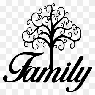 Family Tree Clipart Black And White Svg Royalty Free - Cute Tree Drawing Easy - Png Download