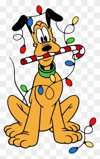 Mickey Cartoon With Christmas Lights Clipart