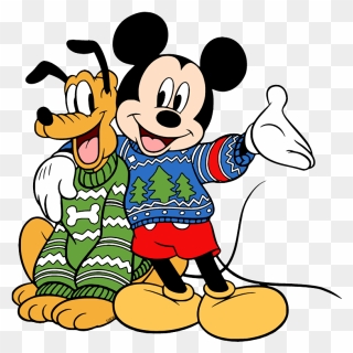 Mickey Mouse Wearing A Sweater Clipart