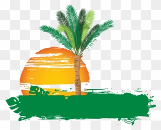 Palm Tree Logos Clipart