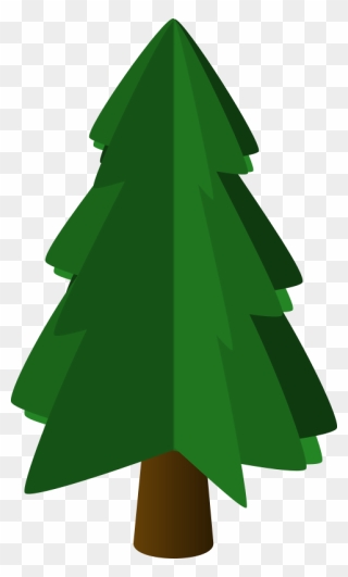 Computer Png Christmas - Pine Tree Icon Png Clipart