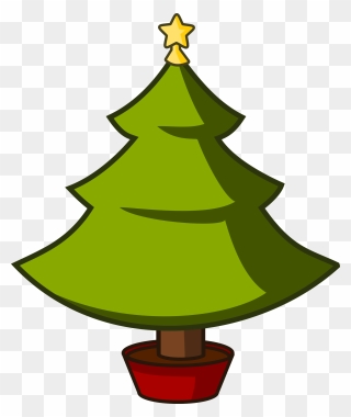 Transparent Christmas Tree Clipart - Simple Christmas Tree Cartoon - Png Download