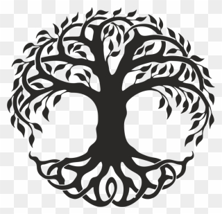 Figure Drawing Tree Of Life Clip Art Image - Black And White Tree Of Life - Png Download