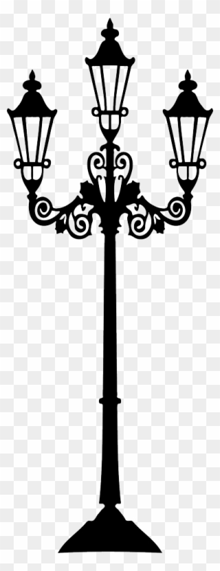 Lamp Post Clipart Lighting - Lamp Post Silhouette Png Transparent Png