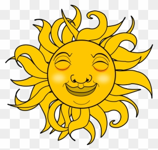 Clip Arts Related To - Sun Smile Happy Vector - Png Download