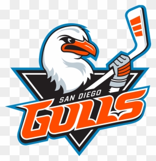 Download Clip Art Black And White Library Collection - San Diego Gulls Logo - Png Download