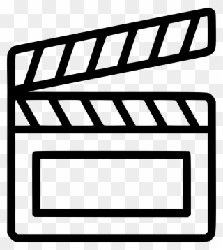 Clapper Media Movie Cinema Director Svg Png - Film Clipart