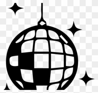 Disco Clipart Black And White - Disco Ball Clipart Black And White - Png Download