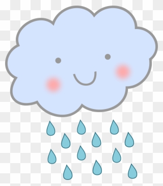 Rain - Cute Rain Cloud Clipart