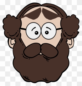 Person With Beard Clipart - Png Download