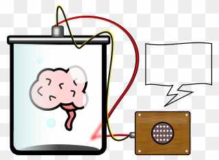 Brain In A Jar - Brain In Jar Cartoon Clipart