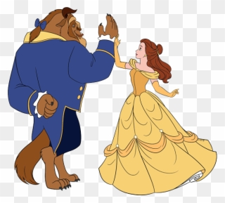 Belle And The Beast Clip Art - Beauty And The Beast Png Transparent Png