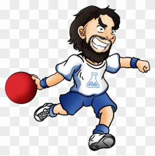 Dodgeball Clip Cartoon - Cartoon Person Throwing A Dodgeball - Png Download