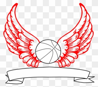 Basketball - Corazones Con Alas Para Dibujar Clipart
