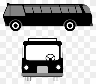 Bus Vector - Clipart Library - Front Of A Bus - Png Download