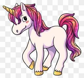This Lovely Cartoon Unicorn Clip Art - Clipart Picture Of Unicorn - Png Download